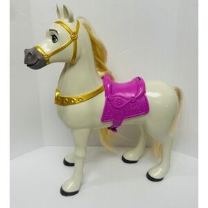 Disney Jakks Pacific Maximus Horse Tangled Purple Golden Saddle 13" Toy Figure